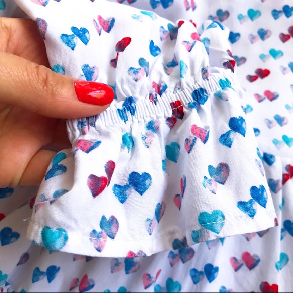 ❤️ JANE AND DELANCEY HEART RUFFLE LONG SLEEVE TOP! - Picture 10 of 12